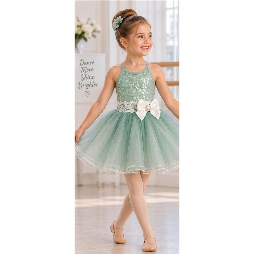 Weissman Path of the Wind Sage Sequin Tulle Ballet Dance Costume XSC 4/5